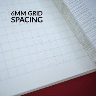 A5 Grid Notebook with Plain White Cover - BluetracesPh