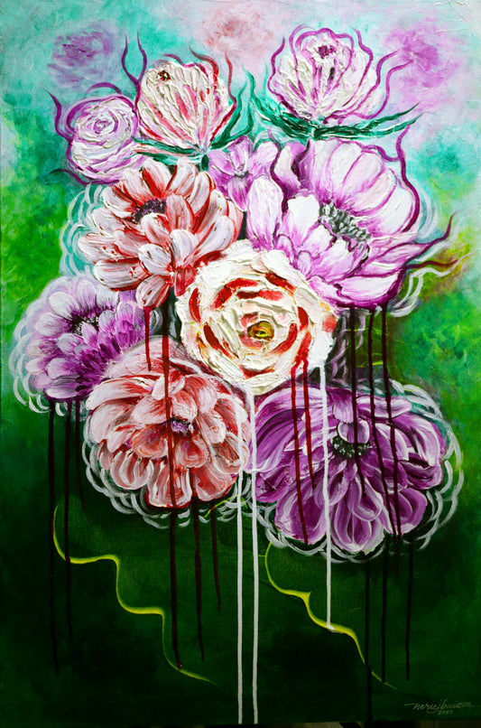 Adapting | Acrylic on Painting on Canvas - BluetracesPh