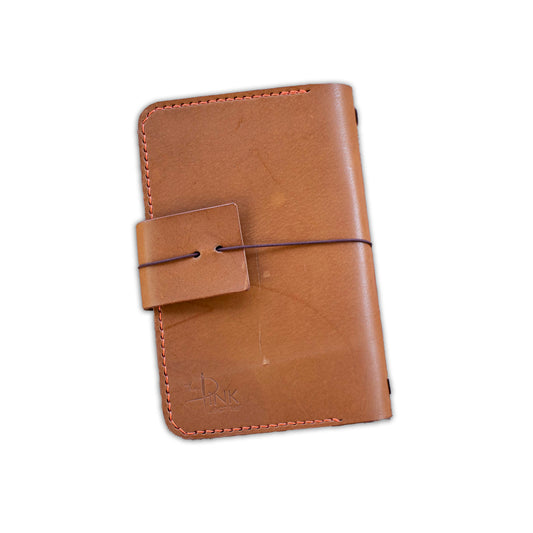 Leather Pocket Notebook Holder with Inside Pockets - BluetracesPh