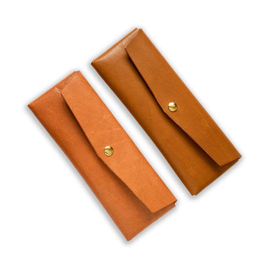 Leather Pen Case, Handmade - BluetracesPh